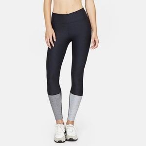 Outdoor Voices Black and Gray Dipped 7/8 Leggings XS